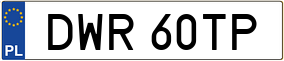 Trailer License Plate
